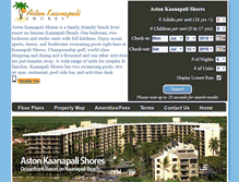 Tablet Screenshot of kaanapali-shores.com